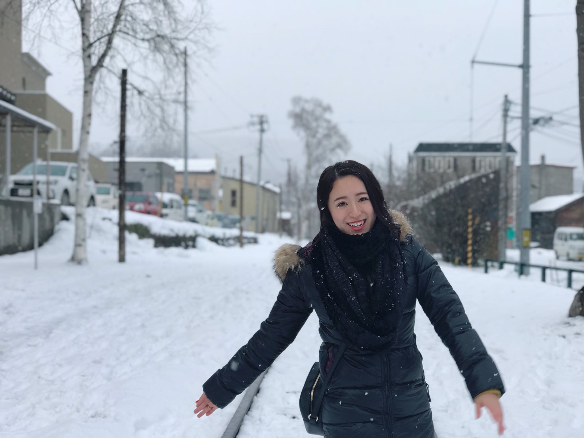 りょうこ 週末に北海道へ旅行に行きました 弾丸旅行 旅行 女子旅 北海道 札幌 小樽 雪 冬 ダウン ダウンコート ポートレート 大学生 女子大生 就活 アイドル キチョハナカンシャ T Co Znqmpatwrz Twitter