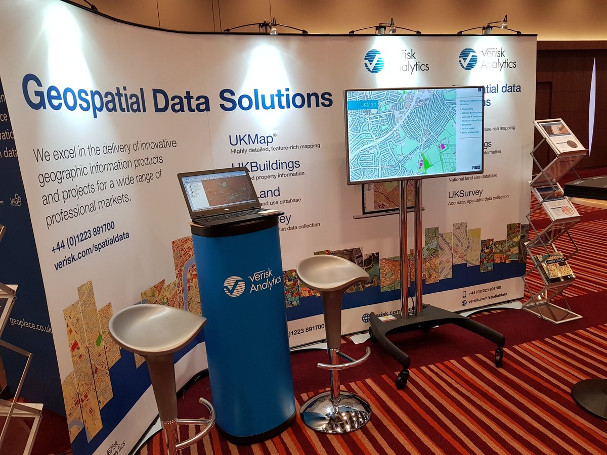 TomTheMap's tweet photo. All setup for #GeoDATA2017 @VeriskCambridge @geoawareinfo https://t.co/15ilZlnCHP