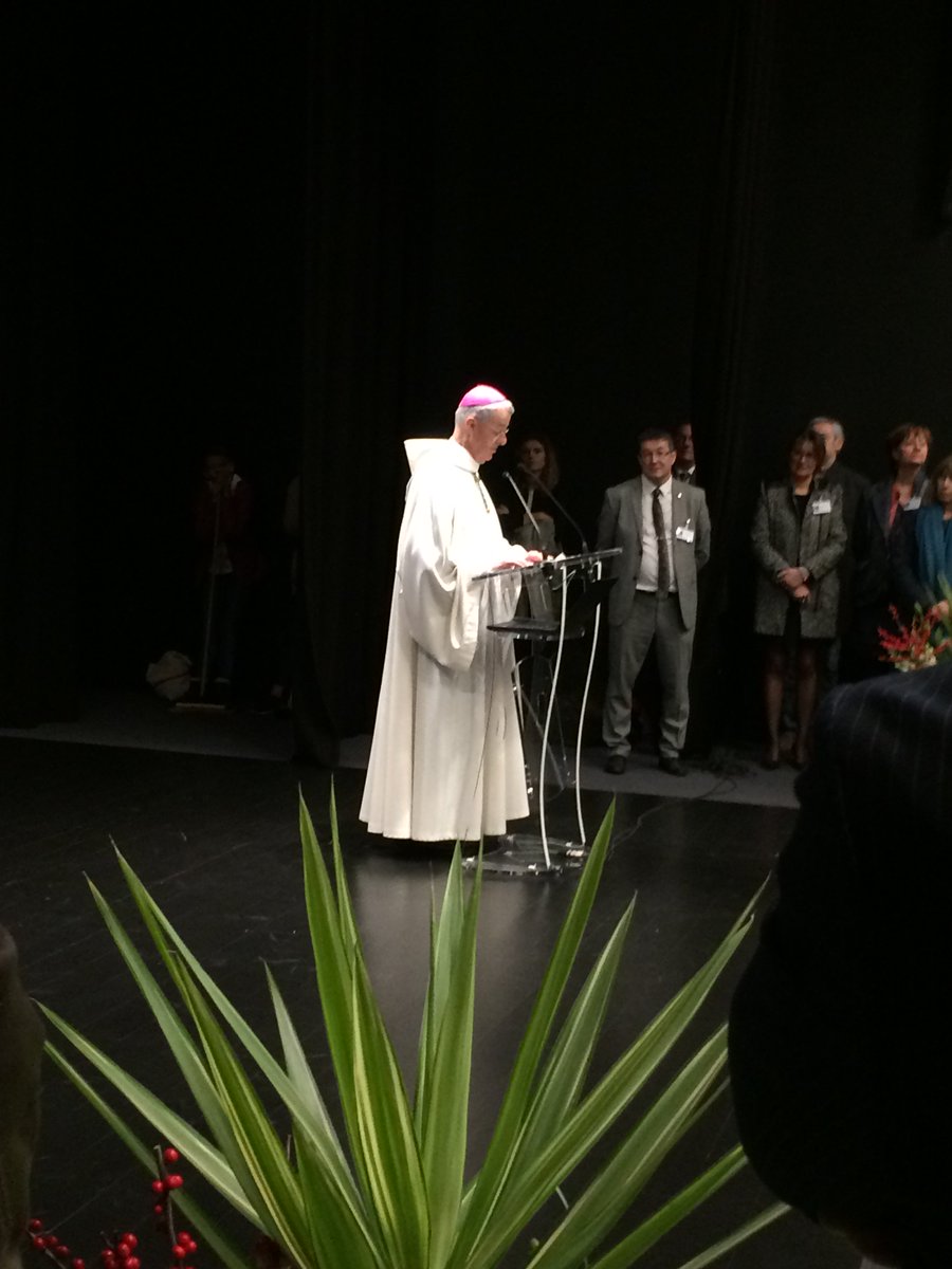 Inauguration de l’Institut Notre Dame la Riche <a href="/villedetours/">Ville de Tours</a> en présence de Monseigneur Aubertin, archevêque de Tours, François Bonneau, Président <a href="/RCValdeLoire/">Région Centre-Val de Loire</a> Jean-Gérard Paumier Président <a href="/IndreetLoire37/">Indre et Loire</a> et Christophe Bouchet, Maire <a href="/villedetours/">Ville de Tours</a>. @Egis ingénierie du projet