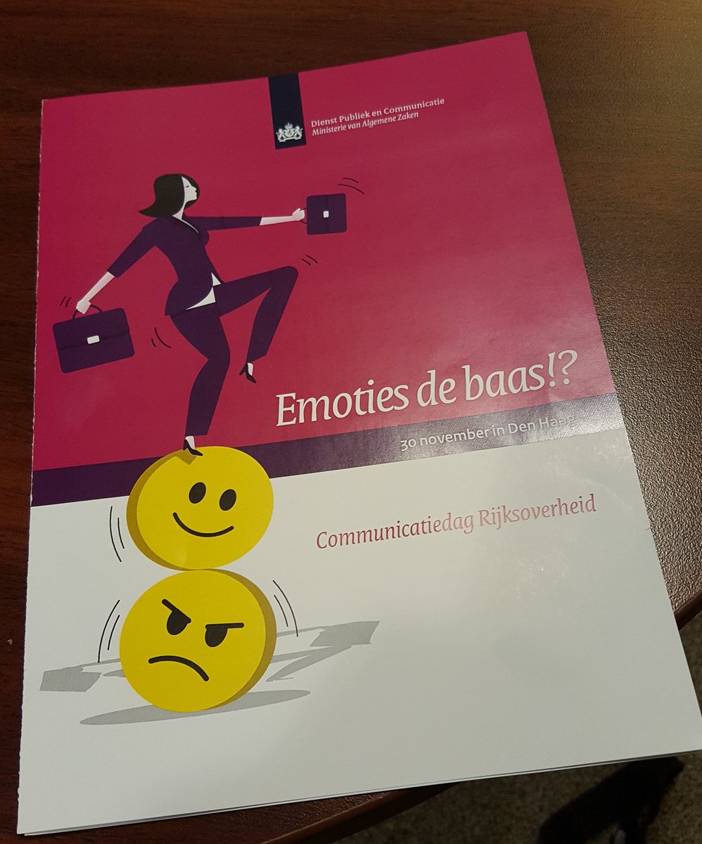 Vandaag op zoek naar de balans tussen ratio en emotie op de Communicatiedag #emotiesdebaas. Ben benieuwd!