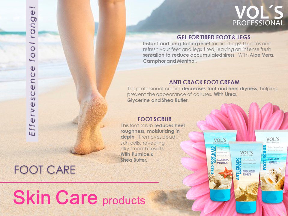 VolsProf's tweet photo. Our new Foot Range includes FOOT SCRUB, GEL FOR TIRED FOOT &amp; LEGS and ANTI CRACK FOOT CREAM! :) A relief for one of the most important parts of you body! https://t.co/44ztWaqgp3