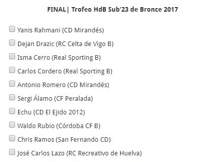 HablemosDBronce's tweet photo. #FINAL del #TrofeoHdB #Sub23DeBronce Abiertas las votaciones ➡️➡️➡️ https://t.co/AOFUnJYplp
Los 20 candidatos finalistas son: https://t.co/PwUeEDakeG