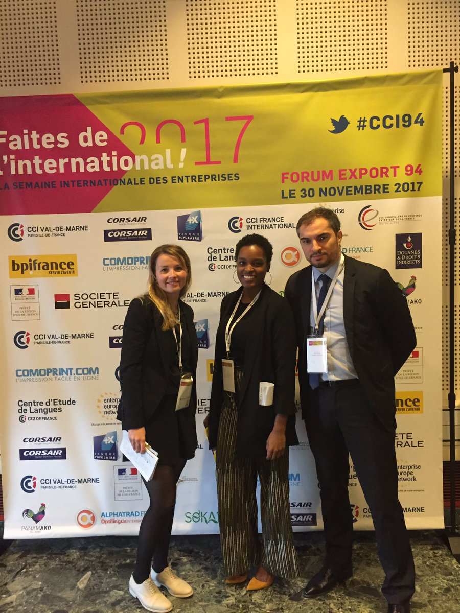 CCI94's tweet photo. L'équipe de l'#international vous souhaite la bienvenue au #forumexport 94 #FDI2017 https://t.co/fQegiQsz9q
