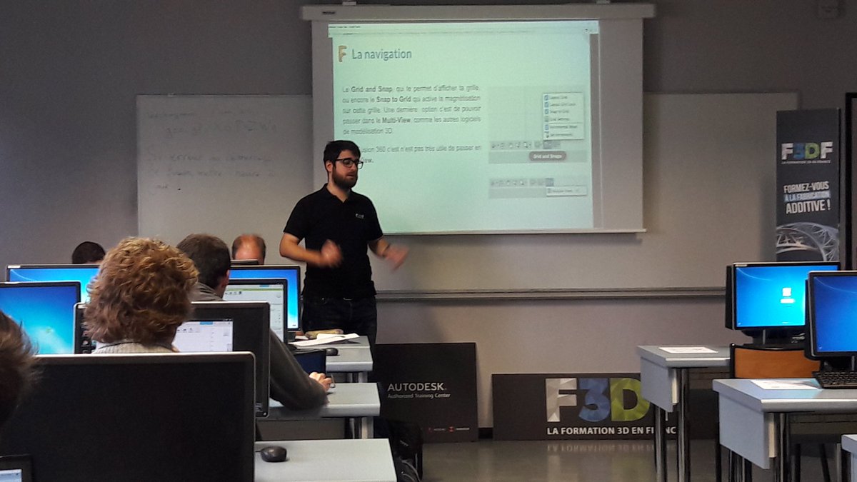 La formation fusion360 par <a href="/F3DFr/">F3DF</a> et @BESTGrenobleINP  a commencé ! #3DSpirit #DesignNow #EBEC