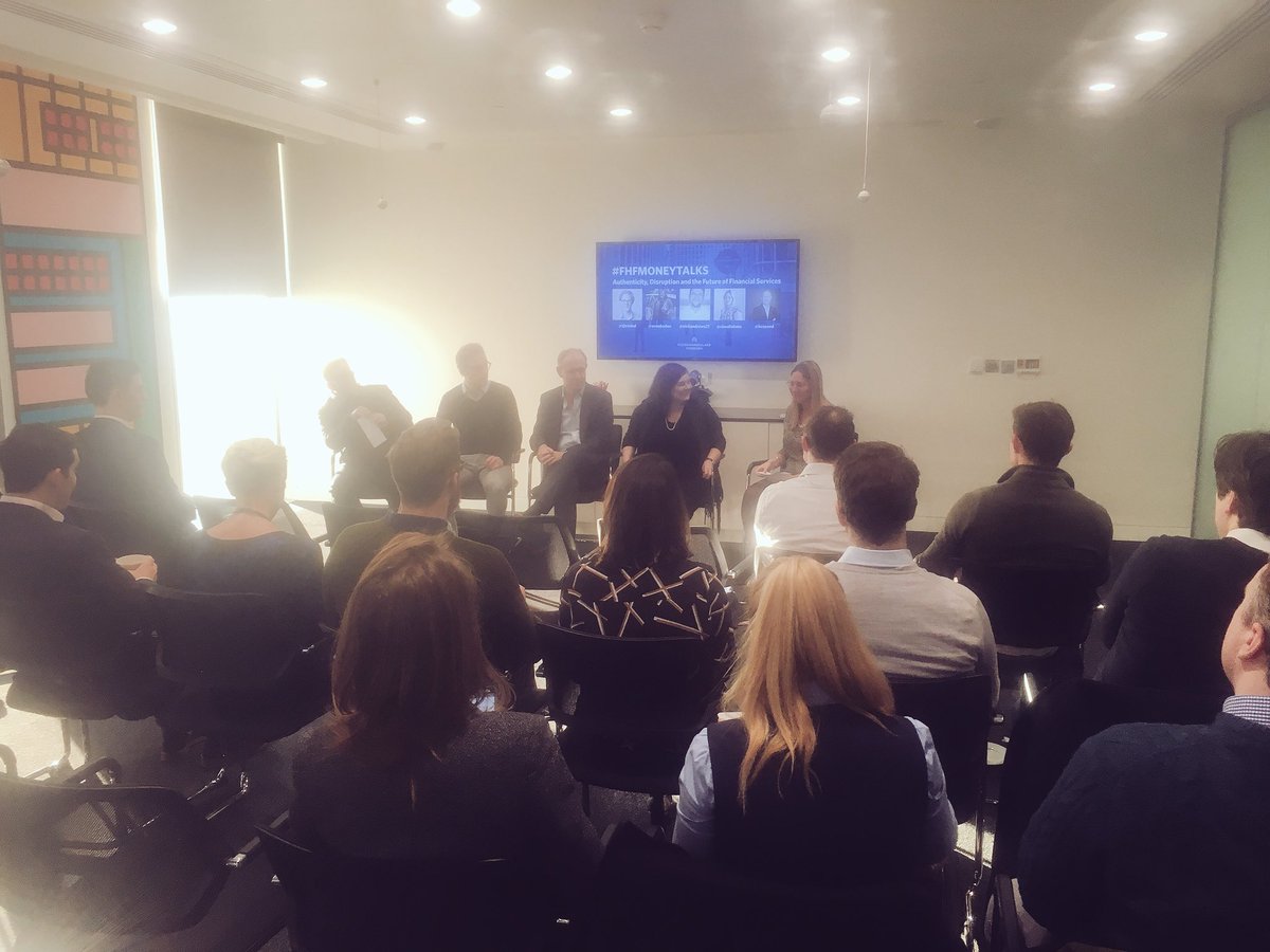 abigailvanwest's tweet photo. Authenticity, disruption and the future of financial services with @tjtriebel @AnneBoden @nickandrews21 @claudiabate @BCSpend #FHFMoneyTalks https://t.co/Hxk8P3qwWi