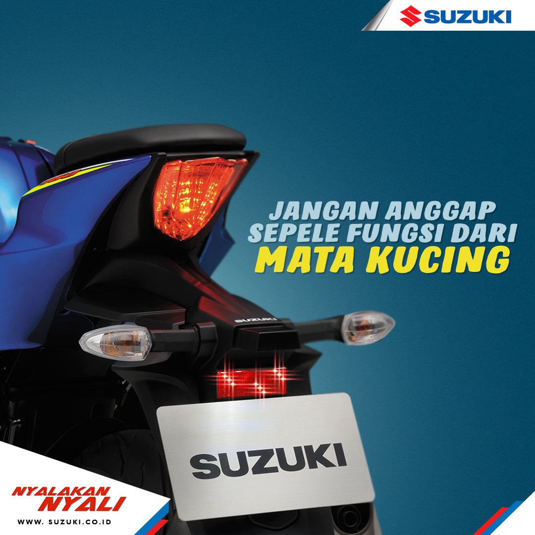 Jangan anggap sepele fungsi dari mata kucing. Dari jarak jauh, mata kucing dapat merefleksikan posisi motormu melalui pantulan sinar lampu kendaraan di belakangmu loh!
#AllNewAddress
#InfoSuzuki
#NyalakanNyali
#SuzukiMotor