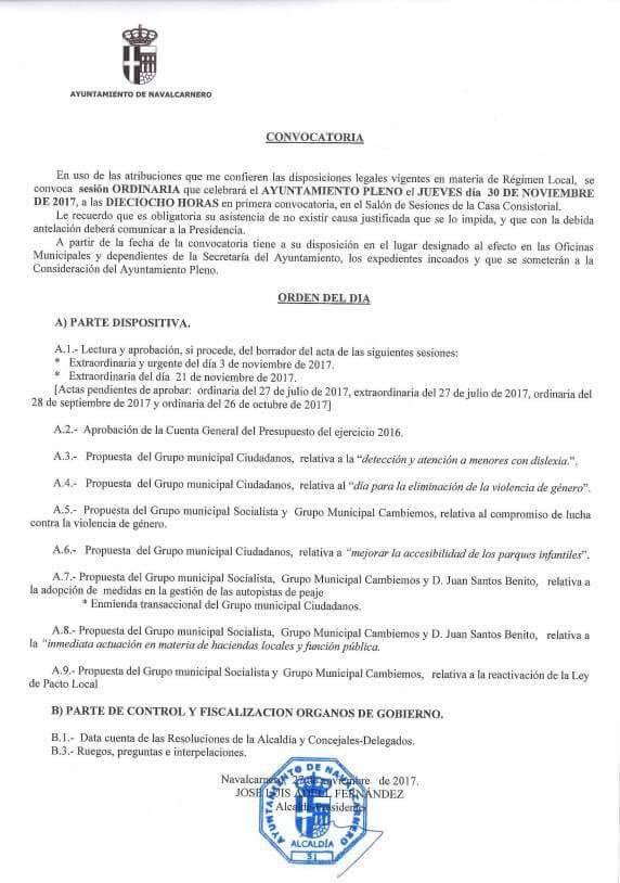 PSOEnaval's tweet photo. Buenos días!
Esta tarde pleno ordinario a las 18h en el Ayuntamiento de #Navalcarnero con el siguiente orden del día 👇🏻 https://t.co/6boRvWxqAH