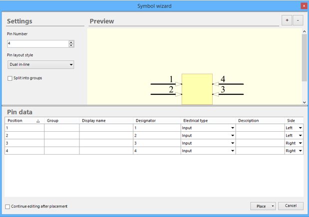 LogicalSol's tweet image. Symbol Wizard dialog gives designers control over the basic configuration of the symbol and its pin data, as well as a dynamic preview area which reflects the current settings and pin data. #SWLAUNCH18 @SOLIDWORKSIndia