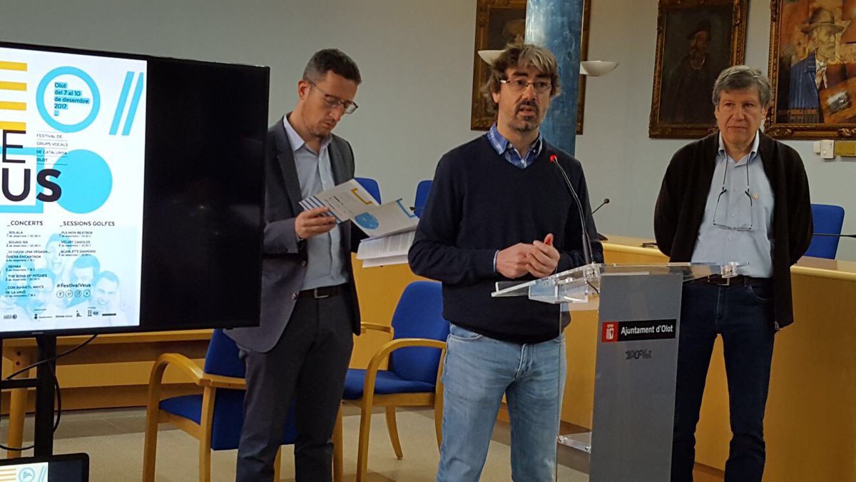 Presentem a la premsa totes les novetats del Festival #Veus17. D’aquí una setmana comencen els concerts i tallers.