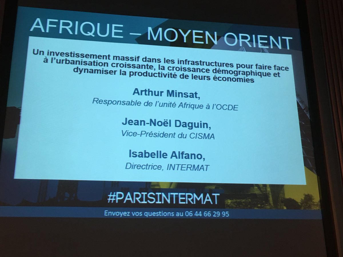 ortiouhe's tweet photo. #ParisIntermat : retrouvez les perspectives marchés en Afrique et au Moyen-Orient dans la construction dans l’observatoire @intermatparis avec @businessfrance https://t.co/eIztPERxaE