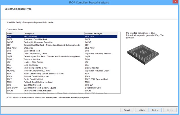 LogicalSol's tweet image. IPC Footprint Wizards uses dimensional information from the component itself and then calculates suitable pad and other footprint properties in accordance with the #algorithms released by the IPC #SWLAUNCH18