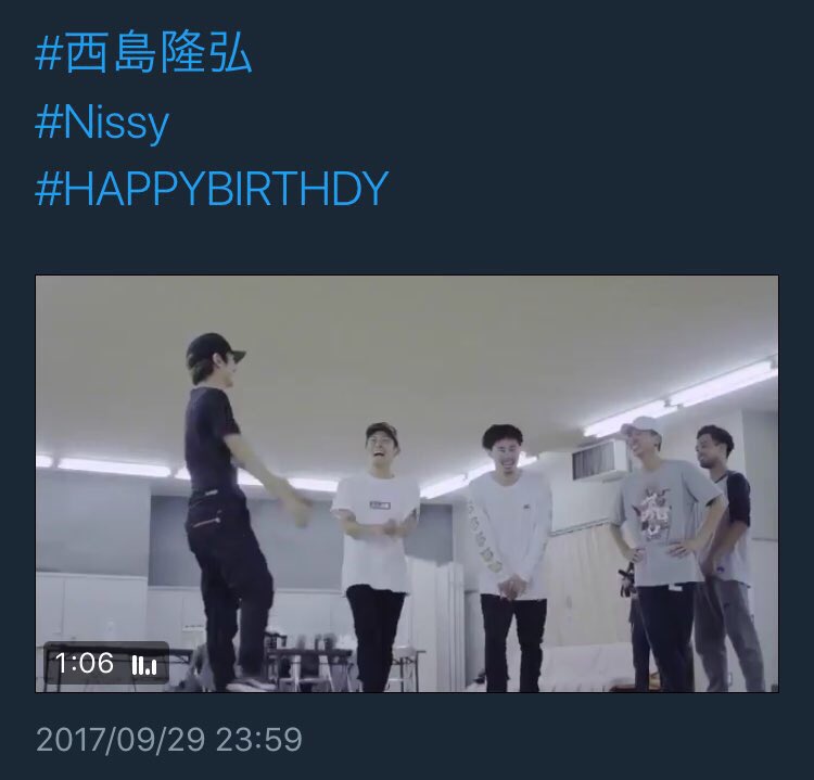 Nissy_tn24's tweet photo. 2nd開催決定の発表のツイート、
今見返してまたうわぁぁあ、！って
なってて気づいたんだけど

張り切ってNissy staffさん
2017/9/29 23:59 にツイートしてて
ほっこりした好き、笑

もうなんか可愛い好き。🎩💋 https://t.co/K9fh3DkGXj