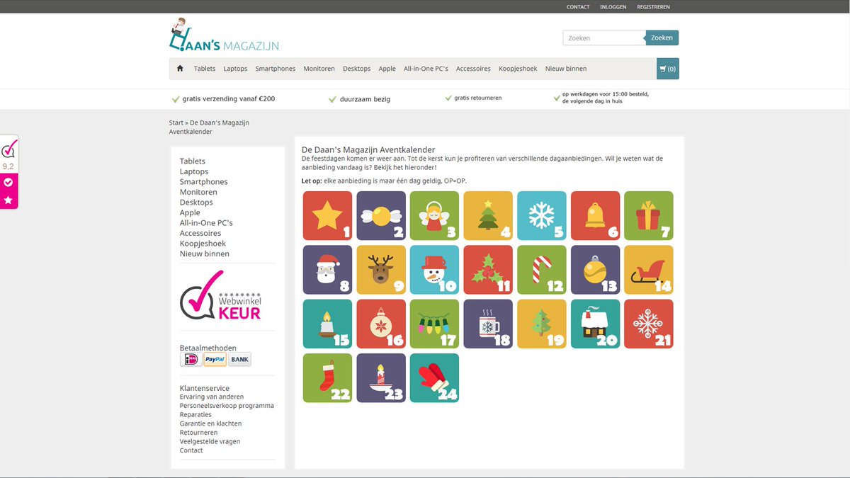 Vandaag dag 12 van de Daan's Magazijn adventkalender. Kijk snel wat de korting vandaag is op daansmagazijn.nl/service/advent… #folio #hp #1040 #korting