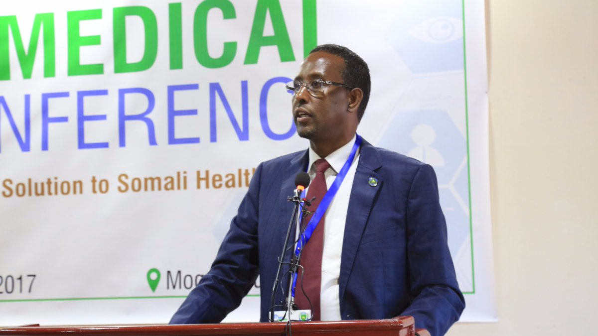 MowliidAHassan's tweet photo. SIMAD University's 1st Medical Conference is successfully underway. @AnalystSomalia of @HIPSINSTITUTE, Dr Moh'ed Yusuf of Medina Hospital, Prof Abdiaziz Malingur - a @JohnsHopkins trained - and Dr Ahmed Mead of ZUST among the guest speakers & presenters. #Health # Somalia #MC2017 https://t.co/A2K9nANArM