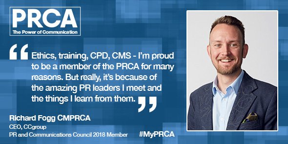 PRCA_HQ's tweet photo. .@TelcoGeek has been elected to the PR and Communications Council 2018. Here's what he has to say #MyPRCA https://t.co/cOZVGLGSYQ