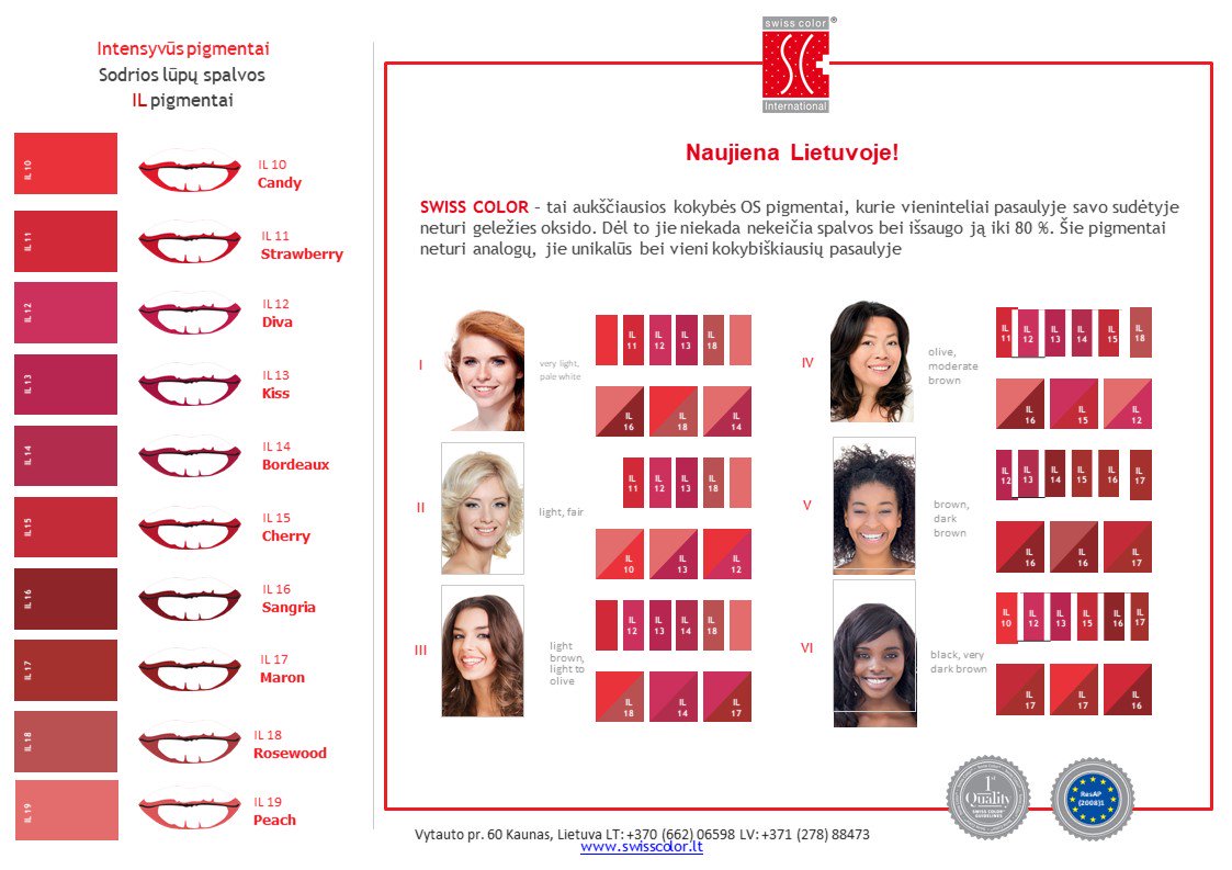 MesoDerma2017's tweet photo. Šventės artėja! Naujais Swiss Color lūpų pigmentais "IL" pasirūpinti padės https://t.co/bC4AlA0rVx - tai aukščiausios kokybės produktai, skirti mikropigmentacijai #swisscolor #beauty #micropigmentation #best #choose  #eyebrows #treatment #quality #lips #intensive #pigments https://t.co/fSbosNDKmI