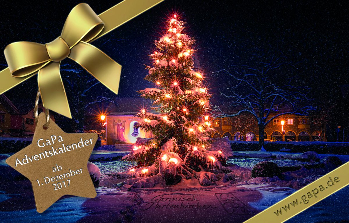 GaPaTourismus's tweet photo. Der #GaPa #Adventskalender - Gewinne jeden Tag tolle Preise aus deinem #GarmischPartenkirchen! Ab morgen geht es los! https://t.co/qmOTPTnzOY https://t.co/kv1DhIHjgI