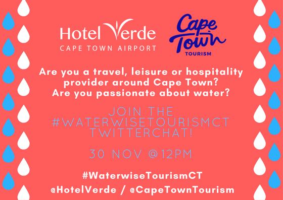 HotelVerde's tweet photo. We are past the point of talking small measures to save water. If predictions are true, the taps may run dry in May next year and the SANDF will be called in to hand out water rations. Let’s talk action plans around meaningful ways to save water today at 12PM! #WaterwiseTourismCT https://t.co/elHTIIHuZC