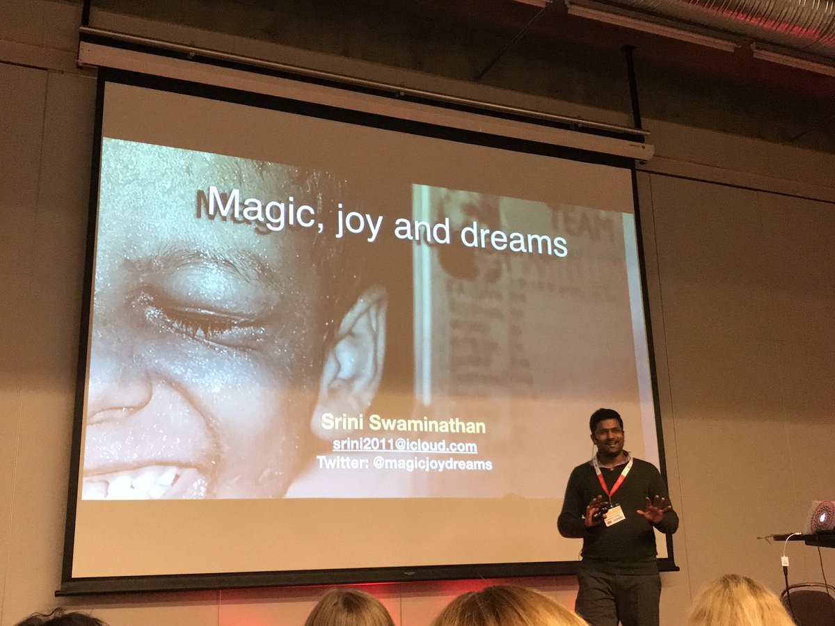 MHopoy's tweet photo. #SETT2017 It’s pure magic! Srini Swaminathan https://t.co/Bx5bupXUIK