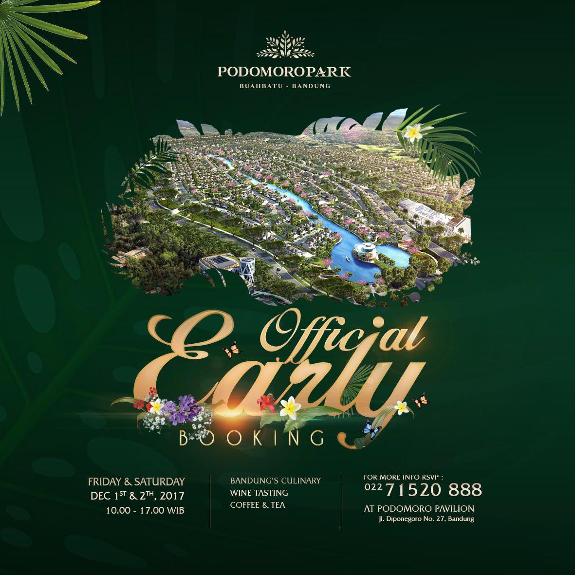 Hadiri Official Early Booking 1-2 Desember 2017 di galeri pemasaran kami 

Podomoro Pavilion 
Jl. Diponegoro 27 Bandung

・・・
📞 : 022 - 71520888 .
🌐 : bit.ly/2lS6kO8
#AgungPodomoroLand 
#PodomoroParkBandung
#APL
#APG48th
#aslibandung
#property