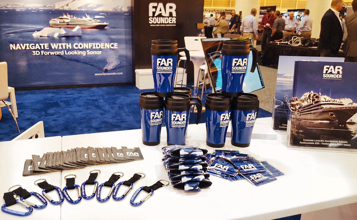 FarSounder's tweet photo. Having fun in The Big Easy! Excited for what’s to come at #IWBS17 day 2 👍🏼 Visit us at booth #1941 #workboatshow #3dsonar #navigationalsystems #safety #vessels https://t.co/jY8ACguTjT