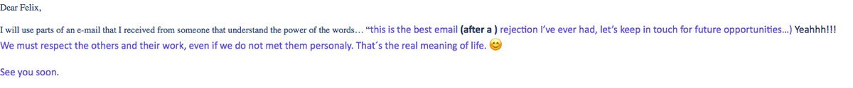 FelixxMoritz's tweet photo. This is probably one of the best answers to an email propossal I've ever had! I think she's just a great person....simple as that. Thank YOU! #goodpeople #Freshprocuce #Itmightbethefruits ๐ https://t.co/HV8dOgaVic