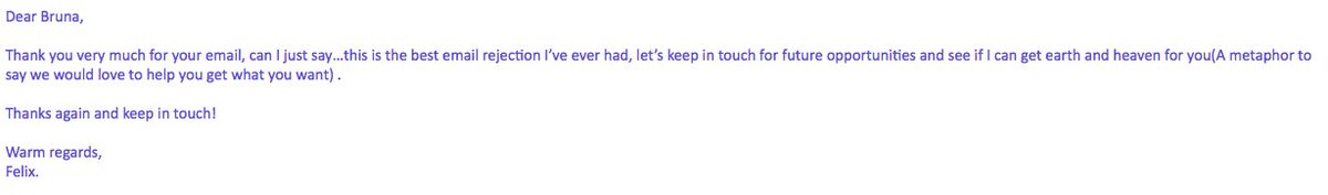 FelixxMoritz's tweet photo. This is probably one of the best answers to an email propossal I've ever had! I think she's just a great person....simple as that. Thank YOU! #goodpeople #Freshprocuce #Itmightbethefruits ๐ https://t.co/HV8dOgaVic