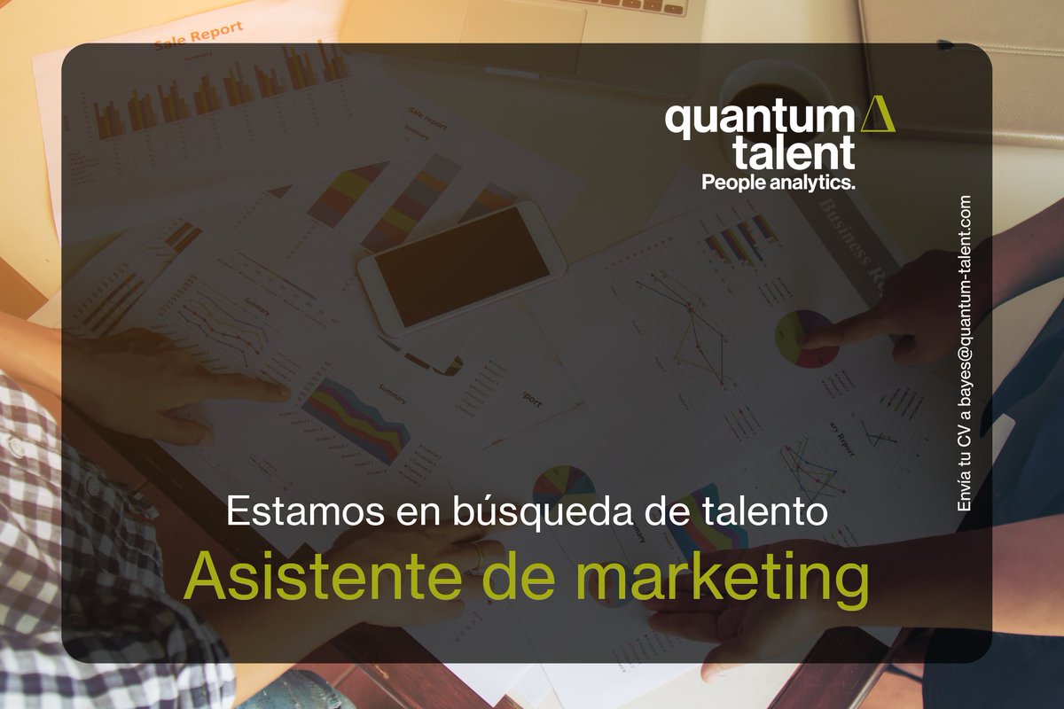 quantum_talent's tweet photo. Estamos en búsqueda de talento: Asistente de marketing.
Para más información ► https://t.co/ABNus3nOyi https://t.co/ztbN0uKHFG