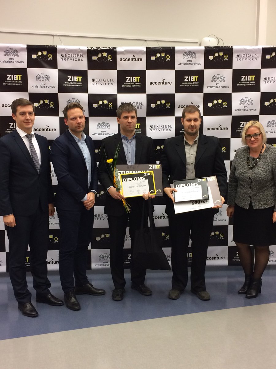 Congratulations to our Master studies graduate Lauris Liepins for receiving award for second best Master thesis in ICT field in Latvia in 2017 #zibit #llu #itf