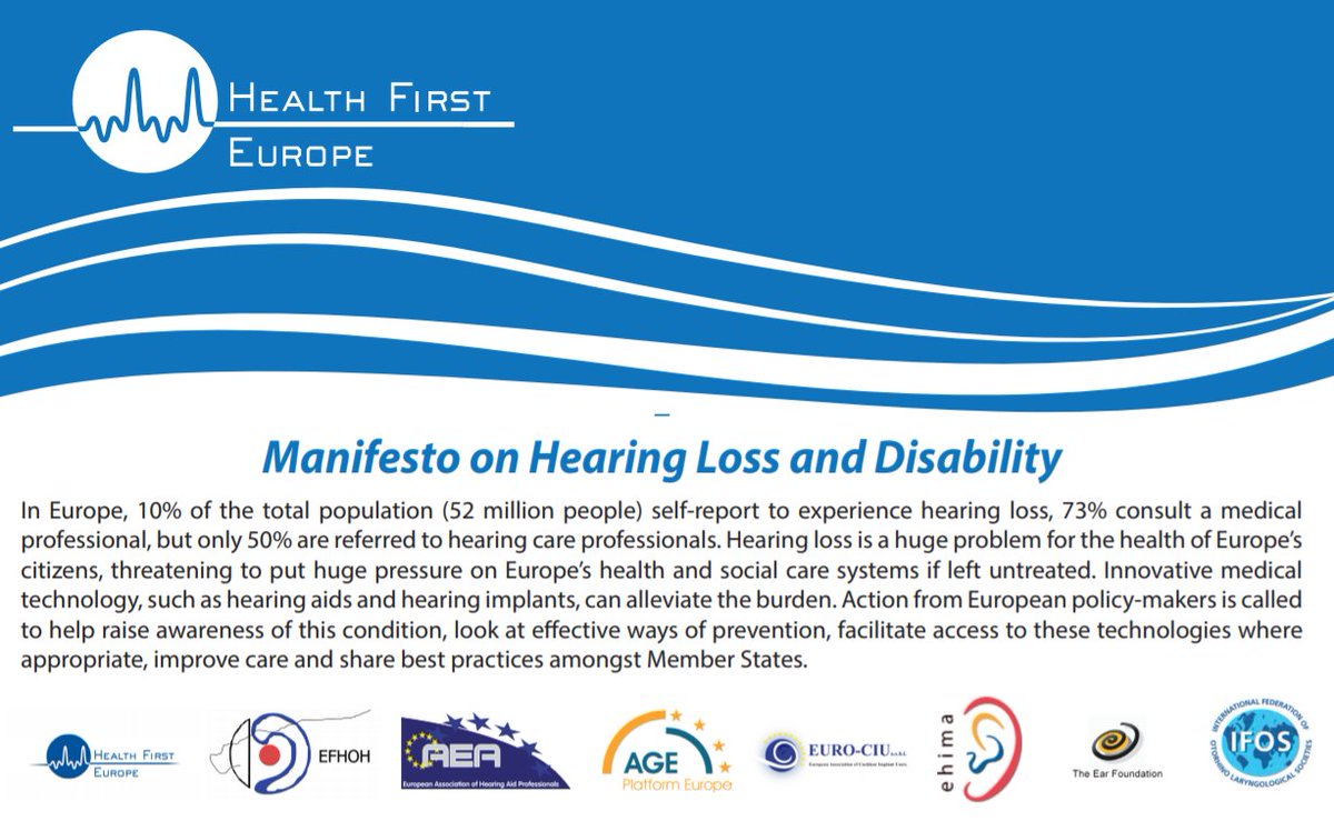 eurociu's tweet photo. Tomorrow is #PersonsWithDisabilityDay ! #HearingLoss reduces a person’s chances of employment! Read our Manifesto addressed to MS & #EU to raise awareness on #hearingcare and hearing devices access 📜⬇️ #TogetherToHear👂https://t.co/SJHoHNbWZJ https://t.co/75Z1ZxBZ9l https://t.co/EiXgUc513W