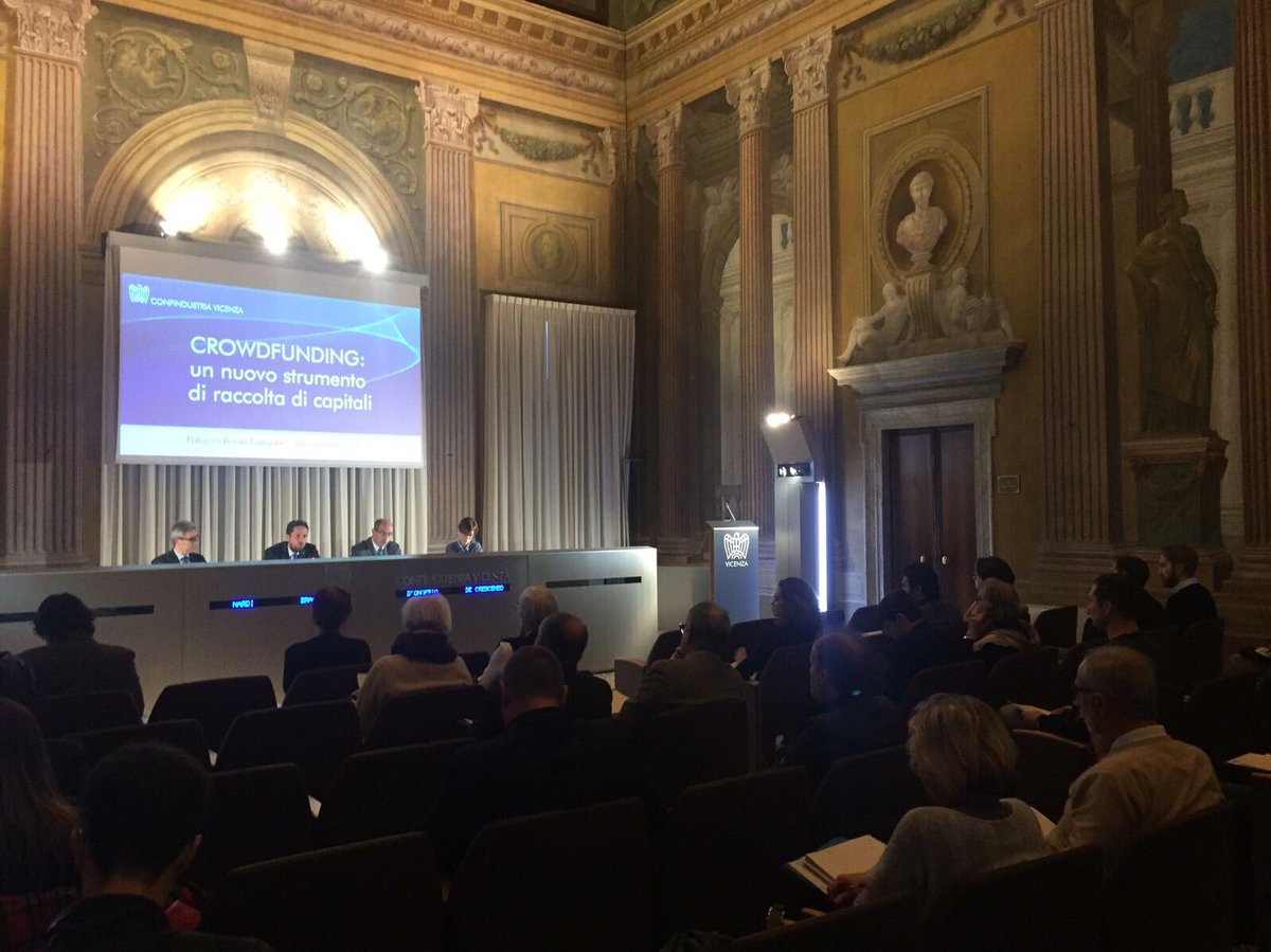 TommasoDOnofrio's tweet photo. Anche in Confindustria Vicenza si parla di #crowdfunding https://t.co/3RNXIuFgav