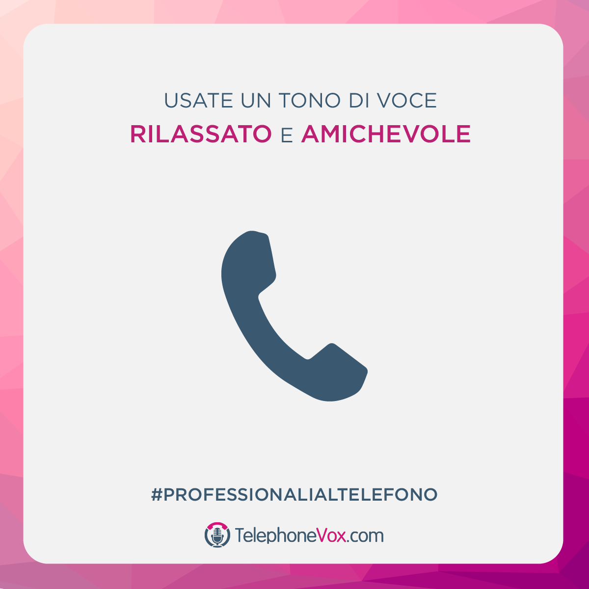 telephonevox_it's tweet photo. Mentre parlate al telefono cercate di sorridere, la voce sarà più amichevole anche se all’apparenza non sembrerà così 👄 #professionalialtelefono #pillolediprofessionalità https://t.co/jjbZAUBNhe