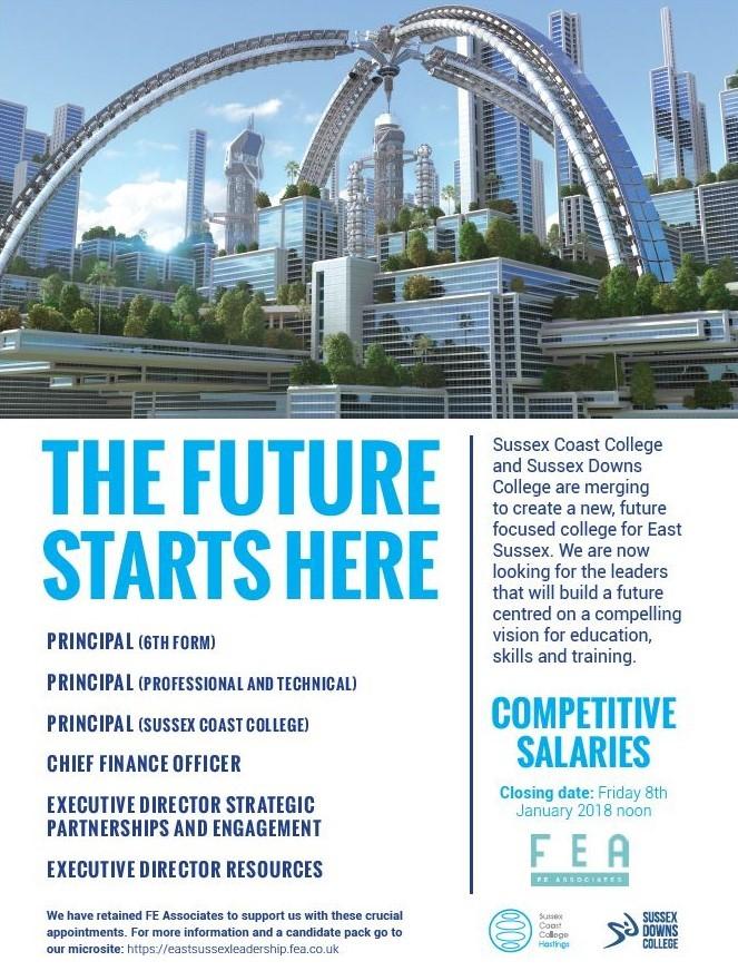 FEInsights's tweet photo. Six senior leadership roles to deliver the new East Sussex College Group launched today.  https://t.co/ni4qym2Xe7 https://t.co/EUwRI4auNm