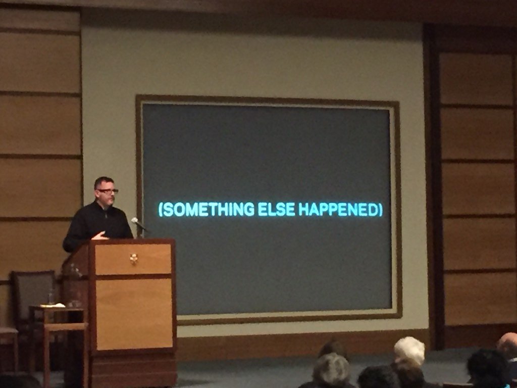 CASAUCL's tweet photo. Final keynote is Adam Greenfield talking about radical technologies https://t.co/qzkftpef8R