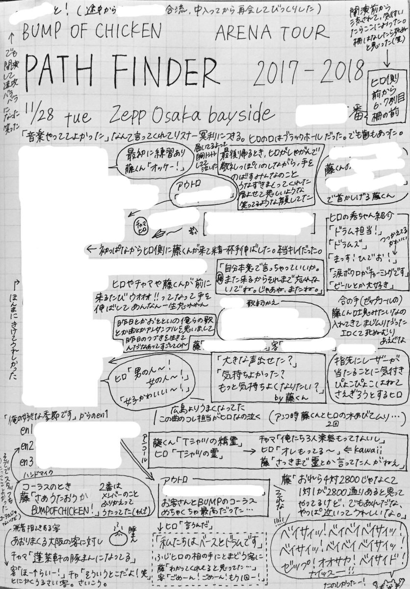 bump_mh's tweet photo. レポ漁りながら、記憶を必死に思い起こしてたら 文字ばっかりで気持ち悪くなった。備忘録。ネタバレ部分は隠したはず。#PF_OSZ_20171128 #pf_osz https://t.co/rccSaR73Di