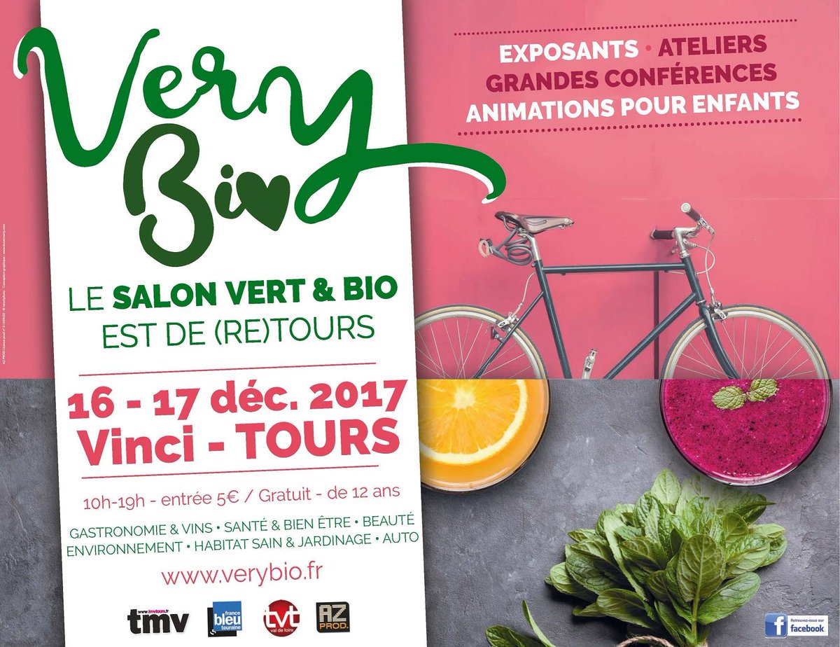 tmvmag's tweet photo. Tmv vous fait gagner des places pour le Salon #VeryBio à #Tours en décembre >> https://t.co/7wN4kBKGfF https://t.co/vJaWEB49Yd