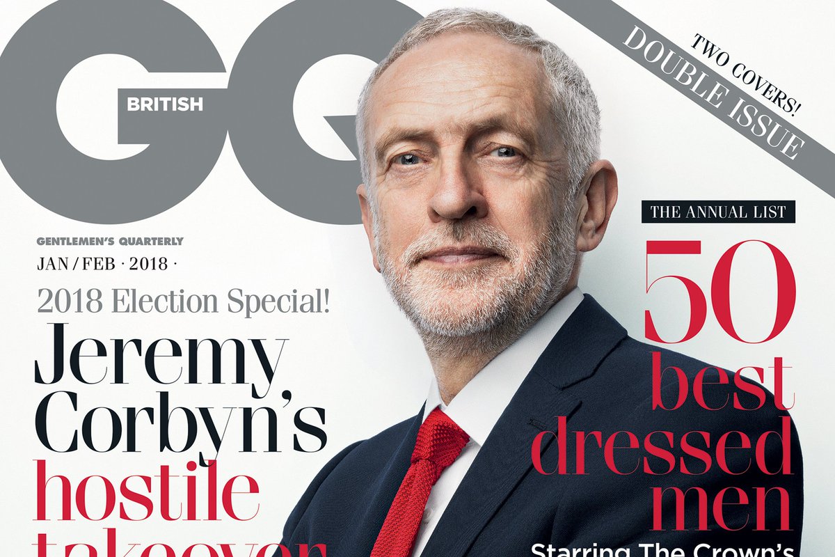 BritishGQ's tweet photo. Jeremy Corbyn covers the latest issue of @BritishGQ https://t.co/9fhGPV39mC @jeremycorbyn #JeremyCorbyn https://t.co/dHGQ7rohGa