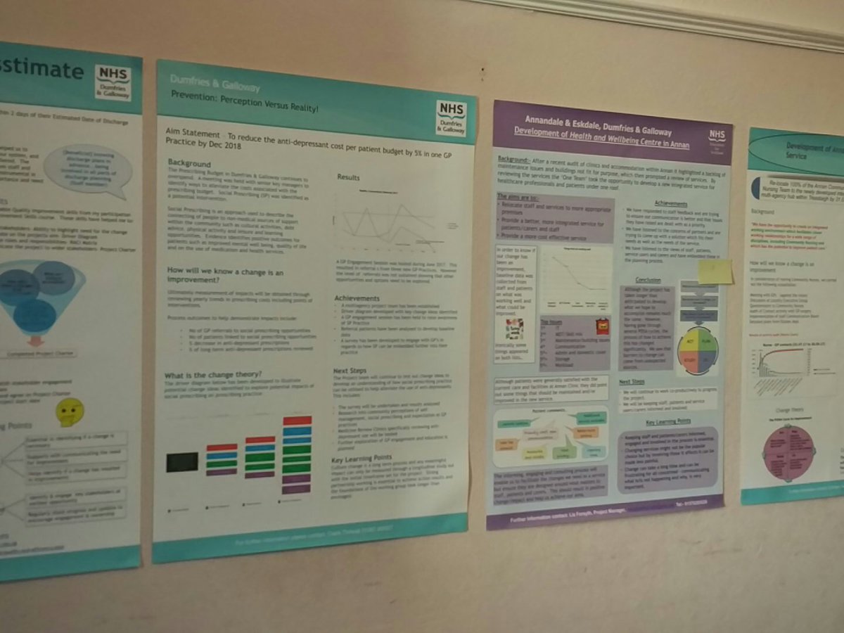 DG_Improvers's tweet photo. So much improvement activity from #dgsis cohort 2 improvers at todays poster walk. Shona Service, her project and the wider picture https://t.co/yhb49nE2JN