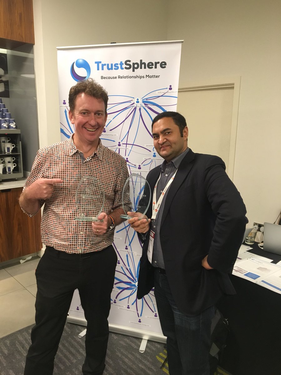 <a href="/TrustSphere/">TrustSphere</a> having a great time at #PAforum17. Thank you so much to everyone for the awards!