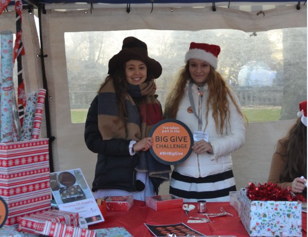 RHBNCAlumniCall's tweet photo. Come by the #FestiveMarket @RoyalHolloway for xmas gift wrapping and photos with Rudolph! #RHBigGive https://t.co/Oz0rqBMwMT