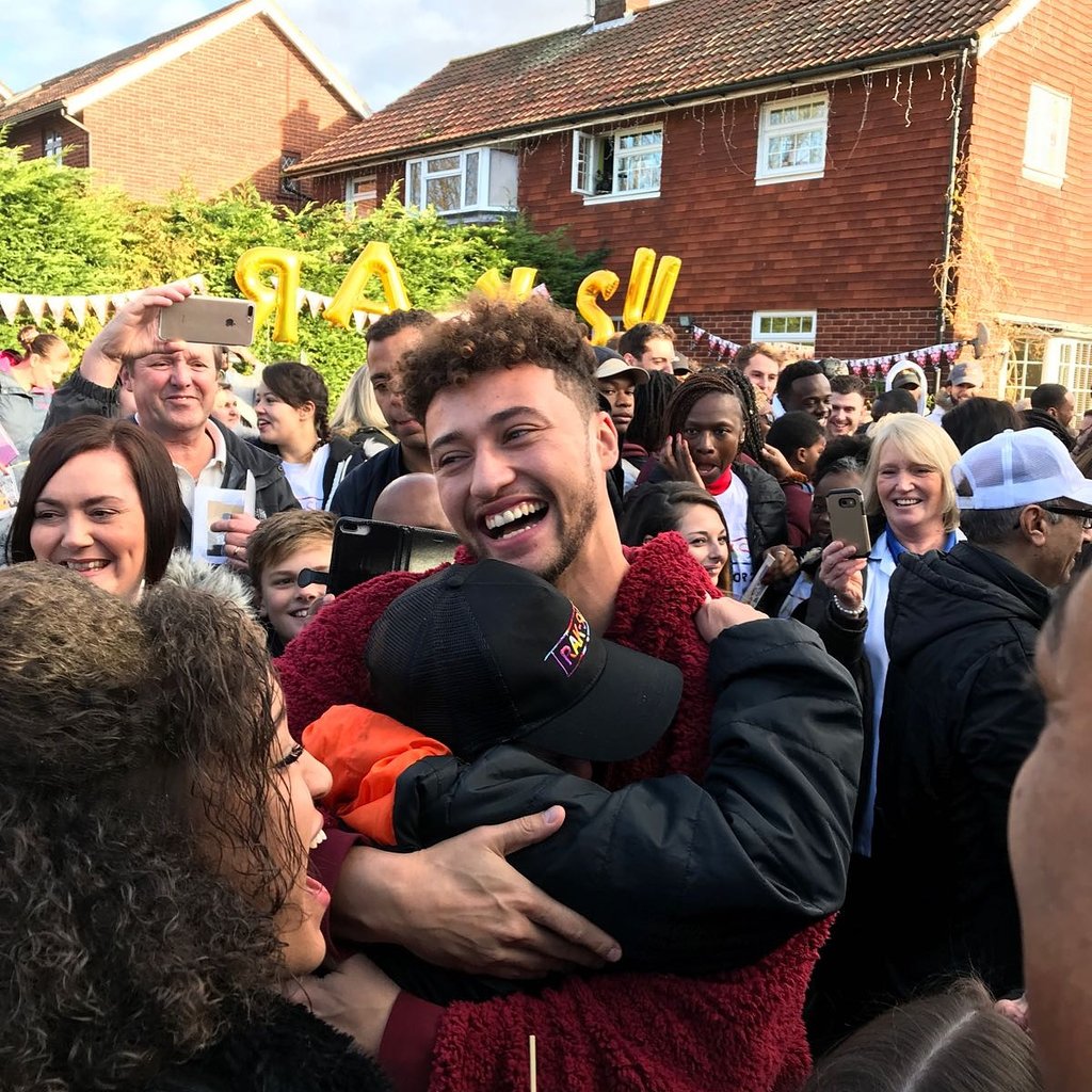 X Factor's Rak-Su are swamped by excited fans during their homecoming to Watford