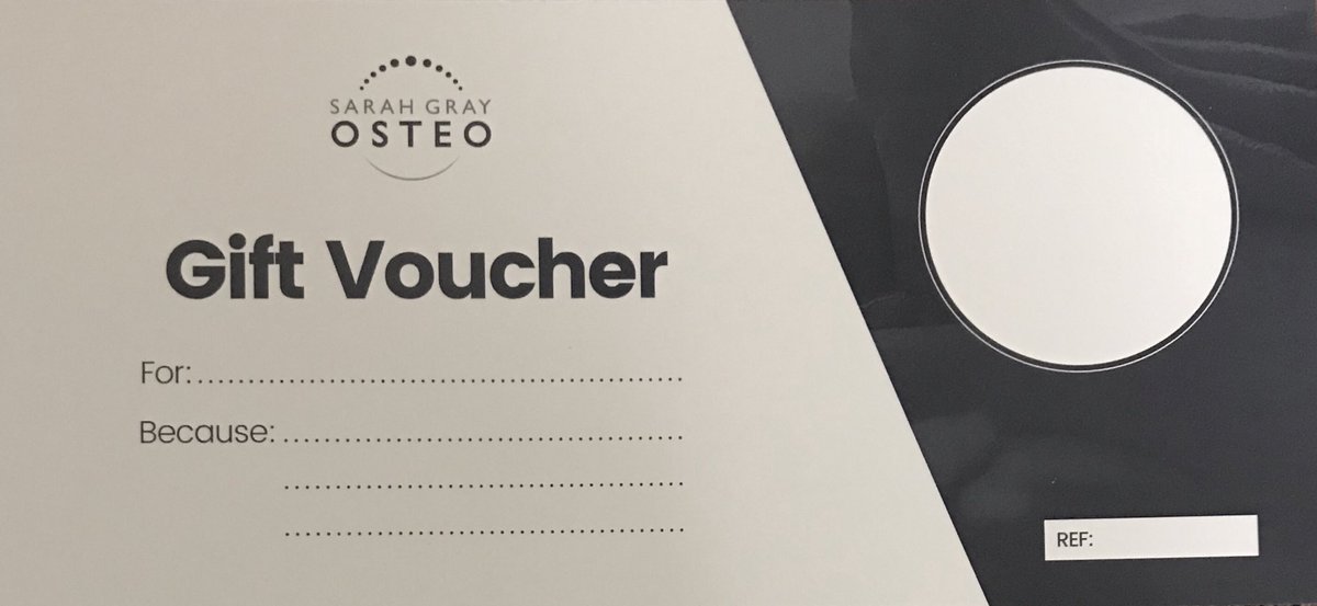 Just had a delivery 👏🏻 Gift vouchers are now available.... 
For any further information you can email info@sarahgrayosteo.co.uk or call 07843244716 
#vouchers #osteopath #backpain #neckpain #sportsinjuries #muscles #musculoskeletal #sciatica #headaches #injury