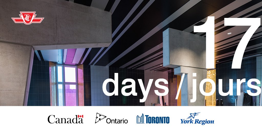 Retweet to WIN!! Want to have a Special Preview Ride on the #TTC subway extension? Retweet this post today between 10am-2pm to be entered into a contest to have the first ride on the #Line1ext. Contest rules &amp; regulations: bit.ly/Line1Ext_Conte…  #17DAYS