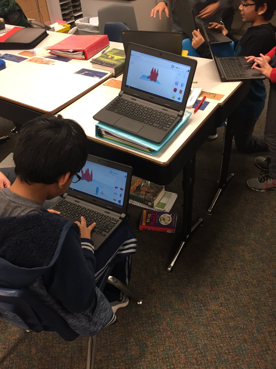 mcdonaldclass's tweet photo. Students using @tinkercad to demonstrate scale factor! 3D printing up next! @LisaFenchel @JohnBrickey #novipride https://t.co/BEUGmzU9g2