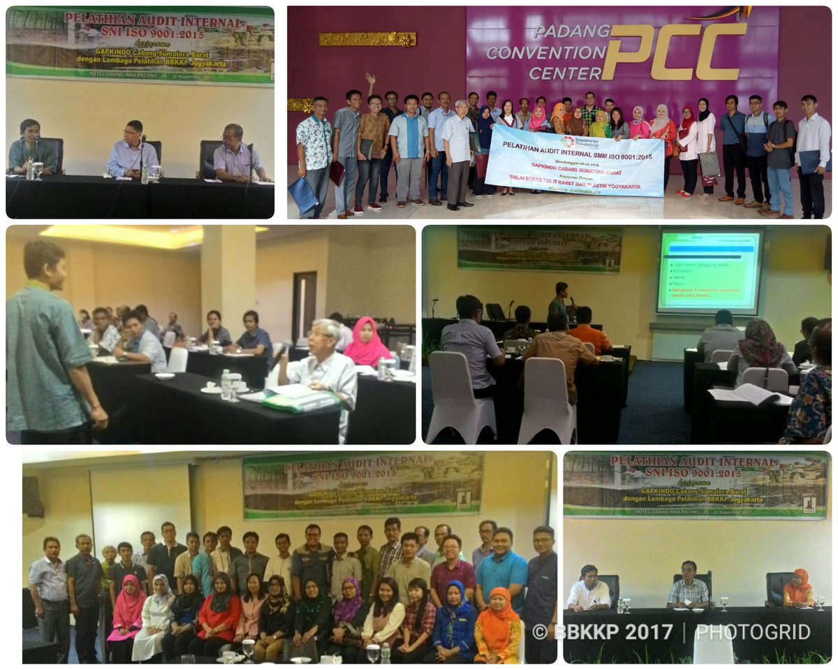 BbkkpKemenperin's tweet photo. 30 peserta dr 10 perusahaan crumb rubber yg tergabung dlm Gapkindo SumBar mengikuti pelatihan Audit Internal ISO 9001:2015, diselenggarakan di Hotel Grand Inna Padang (29-30/11/17) &amp; dibuka oleh Ambudi Sardjono, perwakilan dr Gapkindo SumBar.
#kemenperin #bbkkp #iso9001 #gapkindo https://t.co/ODAK2GeT5a