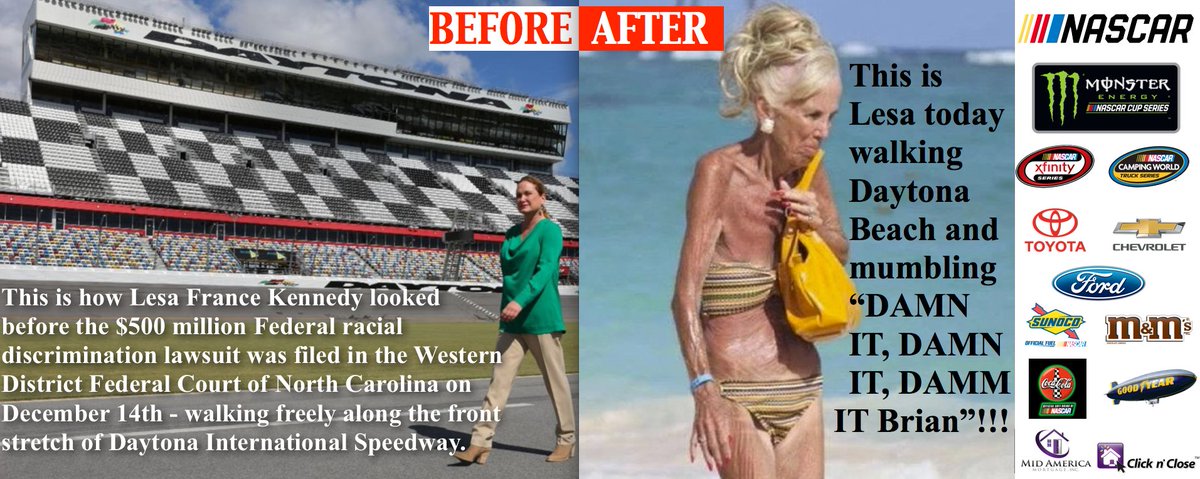 raycerex_'s tweet photo. Become #educated on the $500 million #federal #racial #discrimination #lawsuit filed against #NASCAR. #MonsterEnergy #MarusLemonis #campingworld #goodsam #lesafrance #racist #boycott #classactionlawsuit #nascarbanquet #wynnlasvegas https://t.co/q6aC8ezfkU https://t.co/6YS5oI0Mqv