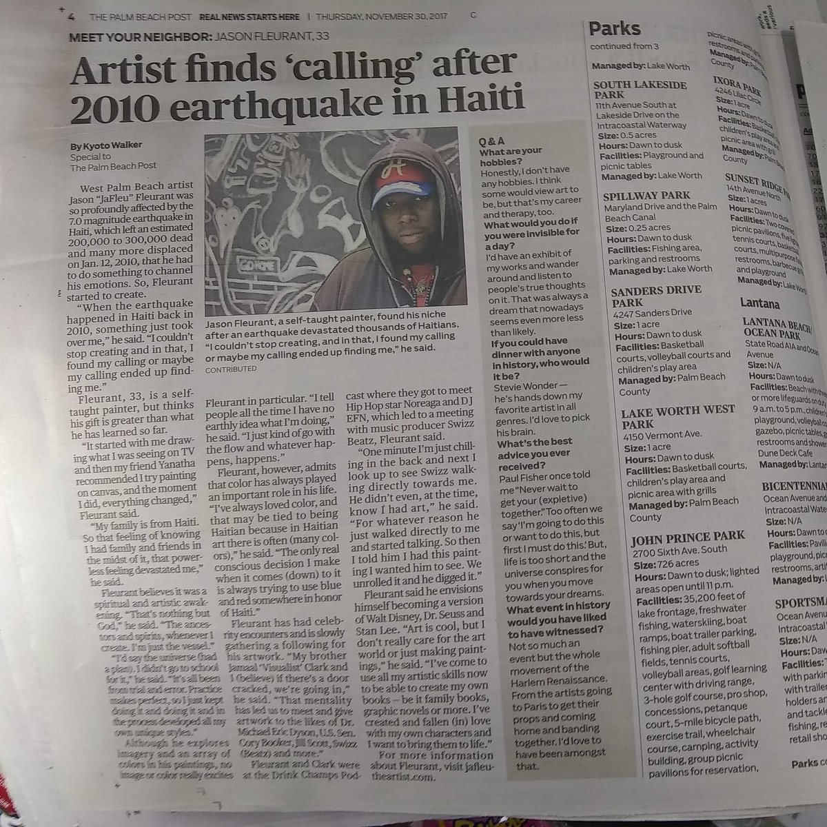 ItsMrFleu's tweet photo. Make sure you pick up your copy of @pbpost  today to check out @Kyoto3 interview of me. All Praises to The Most High Ancestors and Spirits 🙌🙌🙌🙌🙌 

#TrealToonz x #ExhibitTreal https://t.co/evOVRE4tU7