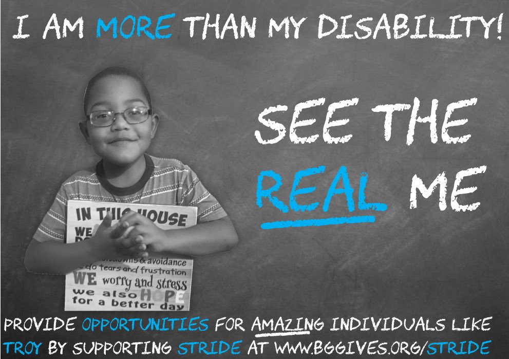 strideprogram's tweet photo. Troy is a handsome young man with endless energy, a strong will, a great laugh, &amp; he has autism. The dreams we have for Troy and all of our participants will never be achieved without the opportunity to be included. Please visit https://t.co/KVgxtfqbiq to help make a difference! https://t.co/qQtwW24j8d