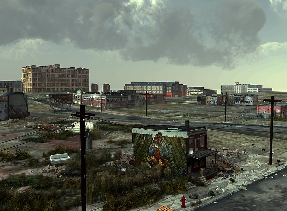 Monaco_USA's tweet photo. Tim Portlock’s current work combines special‐effects software, 3D gaming technology and the visual conventions of 19th‐century American image making to creatively simulate real‐world American city‐scapes. https://t.co/14l0t56gIe #meetmonaco  #stl https://t.co/BMVjBQmMGW