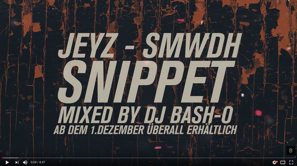 ‼️JETZT AUF DEM AZAD KANAL‼️:
JEYZ - SO MACHEN WIR DAS HIER SNIPPET🔥💪🔥💪

HIER ZUM VIDEO:
✖️► youtu.be/IW1zQq70lUo

✖️► DAS ALBUM: “SO MACHEN WIR DAS HIER“ - VÖ: 1. DEZEMBER
✖️►►► HIER VORBESTELLEN: jeyz.lnk.to/SoMachenWirDas…
